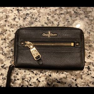 Cole Haan wristlet black